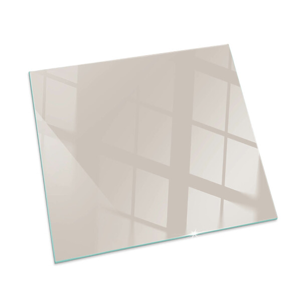 Plaque de sol en verre pour poêle rectangulaire Couleur rose pâle
