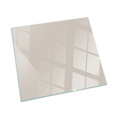 Plaque de sol en verre pour poêle rectangulaire Couleur rose pâle