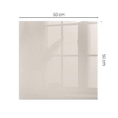 Plaque de sol en verre pour poêle rectangulaire Couleur rose pâle