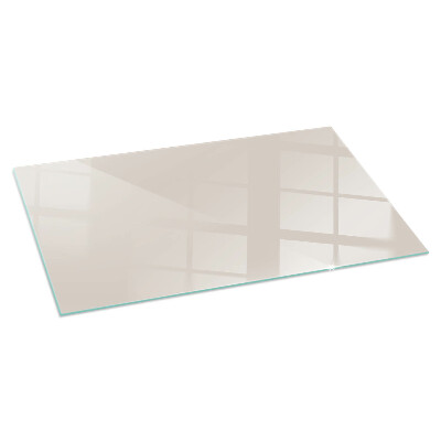 Plaque de sol en verre pour poêle rectangulaire Couleur rose pâle