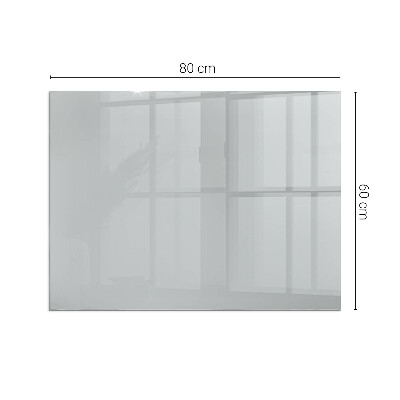 Plaque verre pour poêle rectangulaire Couleur Gris clair