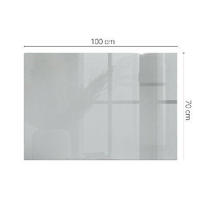 Plaque verre pour poêle rectangulaire Couleur Gris clair