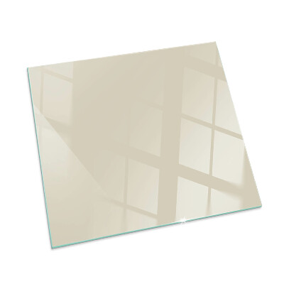 Plaque de sol en verre pour poêle rectangulaire Couleur Beige