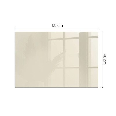 Plaque de sol en verre pour poêle rectangulaire Couleur Beige