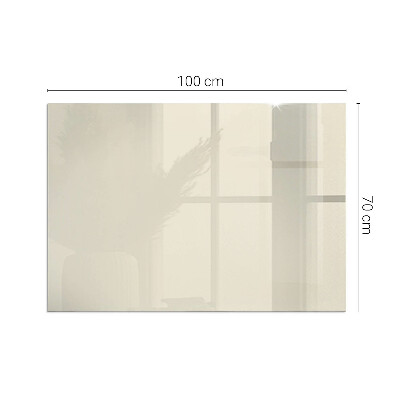 Plaque de sol en verre pour poêle rectangulaire Couleur Beige