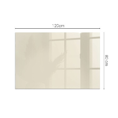 Plaque de sol en verre pour poêle rectangulaire Couleur Beige