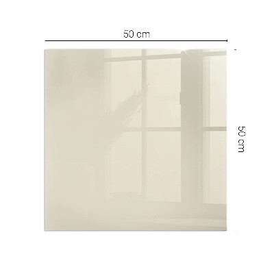 Plaque de sol en verre pour poêle rectangulaire Couleur Beige