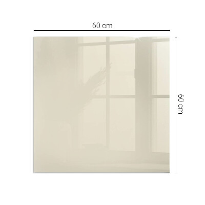 Plaque de sol en verre pour poêle rectangulaire Couleur Beige