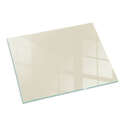 Plaque de sol en verre pour poêle rectangulaire Couleur Beige