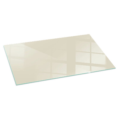Plaque de sol en verre pour poêle rectangulaire Couleur Beige