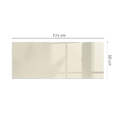 Plaque de sol en verre pour poêle rectangulaire Couleur Beige