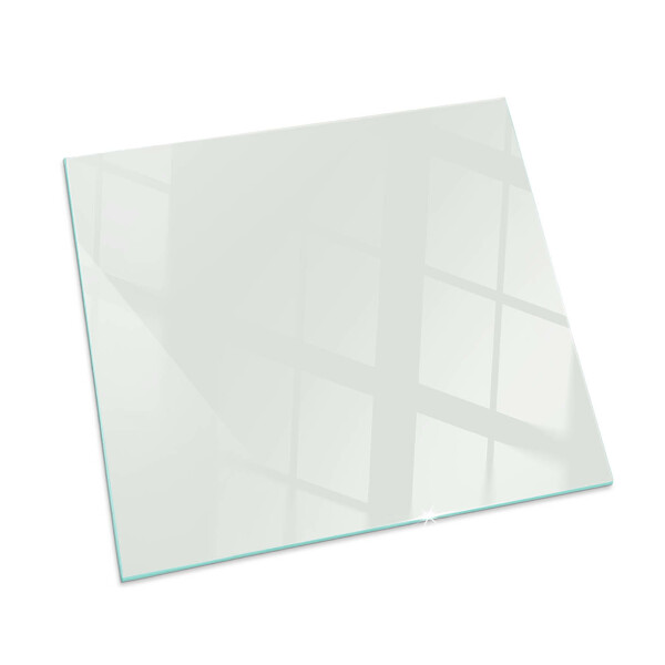 Plaque de sol en verre pour poêle rectangulaire Couleur Ivoire