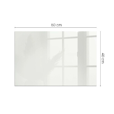 Plaque de sol en verre pour poêle rectangulaire Couleur Ivoire
