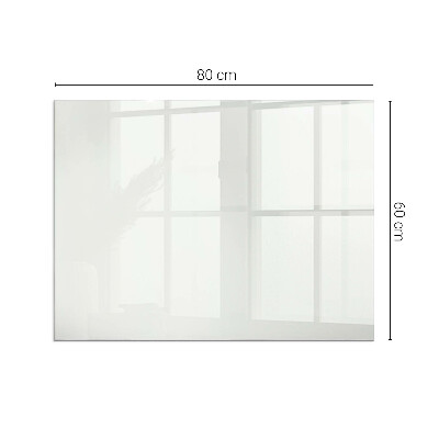 Plaque de sol en verre pour poêle rectangulaire Couleur Ivoire