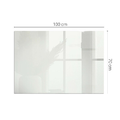 Plaque de sol en verre pour poêle rectangulaire Couleur Ivoire
