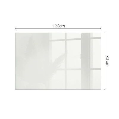 Plaque de sol en verre pour poêle rectangulaire Couleur Ivoire