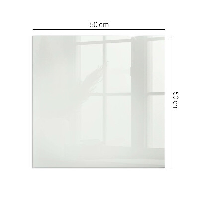 Plaque de sol en verre pour poêle rectangulaire Couleur Ivoire