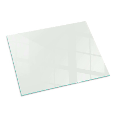 Plaque de sol en verre pour poêle rectangulaire Couleur Ivoire
