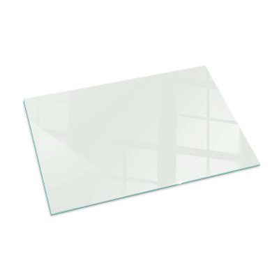 Plaque de sol en verre pour poêle rectangulaire Couleur Ivoire