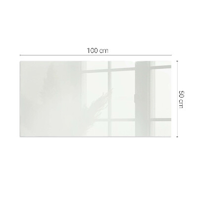 Plaque de sol en verre pour poêle rectangulaire Couleur Ivoire