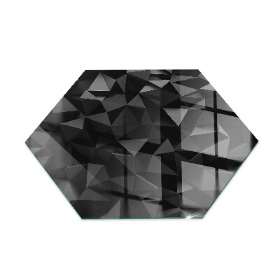 Verre sous poêle à bois hexagonale Géométrie en trois dimensions