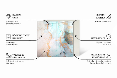 Verre sous poêle à bois hexagonale Géométrie en trois dimensions