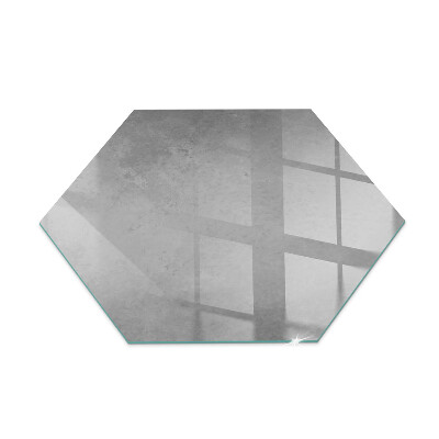Plaque de sol en verre pour poêle hexagonale Structure en béton avec effet