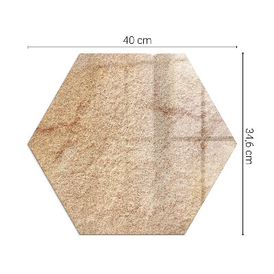 Plaque verre pour poêle hexagonale La nature de la structure en pierre