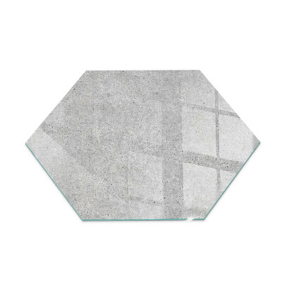 Plaque verre pour poêle hexagonale Texture de béton dans un style brut