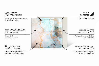 Plaque de sol en verre pour poêle hexagonale Modèle de structure de pierre