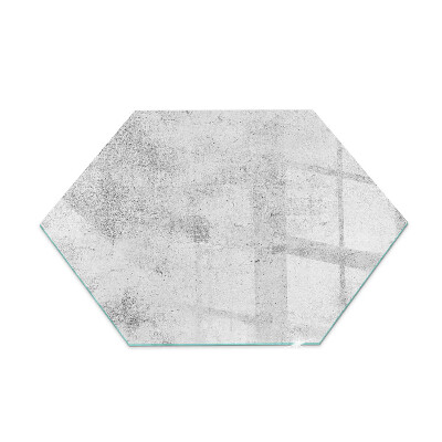 Plaque verre pour poêle hexagonale Texture de béton dans un style brut