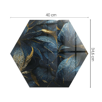 Verre sous poêle à bois hexagonale Feuilles élégantes dans la structure