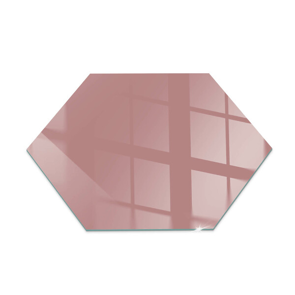 Plaque verre pour poêle hexagonale Couleur rose