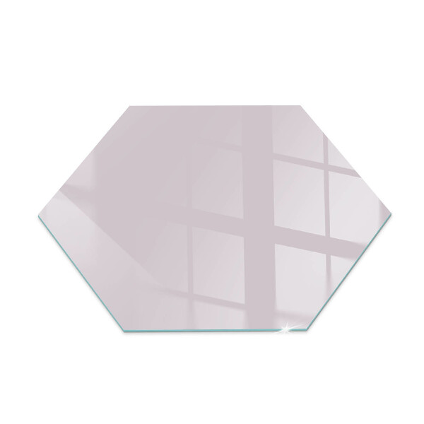 Verre sous poêle à bois hexagonale Couleur violet clair