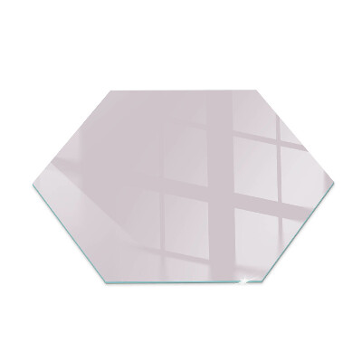 Verre sous poêle à bois hexagonale Couleur violet clair