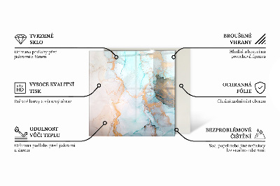 Verre sous poêle à bois hexagonale Couleur blanche