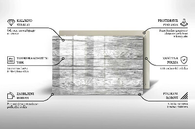 Dessous de bougie Vieille planche de bois