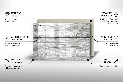 Dessous de bougie Vieille planche de bois