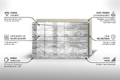 Dessous de bougie Vieille planche de bois