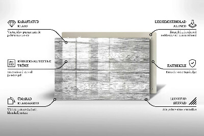 Dessous de bougie Vieille planche de bois