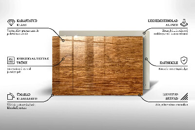 Dessous de bougie Texture planche de bois