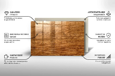 Dessous de bougie Texture planche de bois