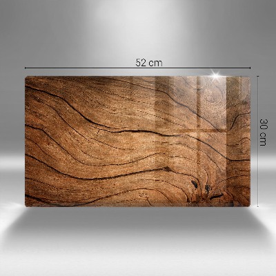 Dessous bougie Texture planche de bois