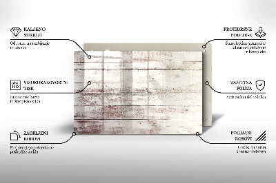 Dessous bougie Vieilles planches de bois