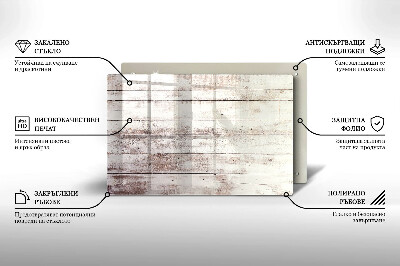 Dessous bougie Vieilles planches de bois