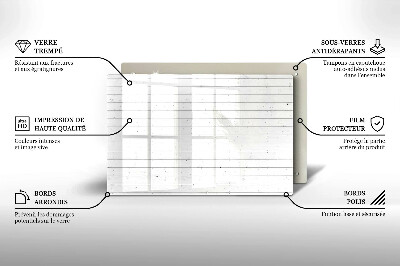 Dessous de bougie Planches de bois clair modernes