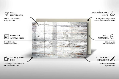 Dessous bougie Planches de bois clair