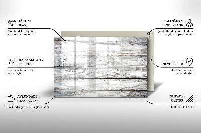 Dessous bougie Planches de bois clair