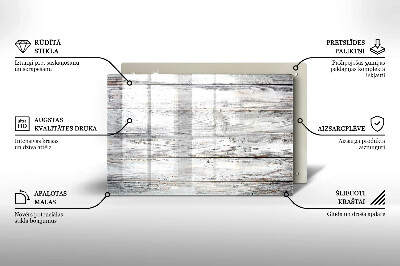 Dessous bougie Planches de bois clair