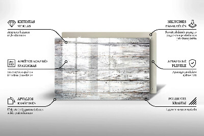 Dessous bougie Planches de bois clair